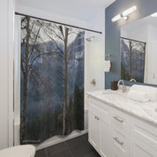 Scenic Forest Mountain View Shower Curtain for Bathroom