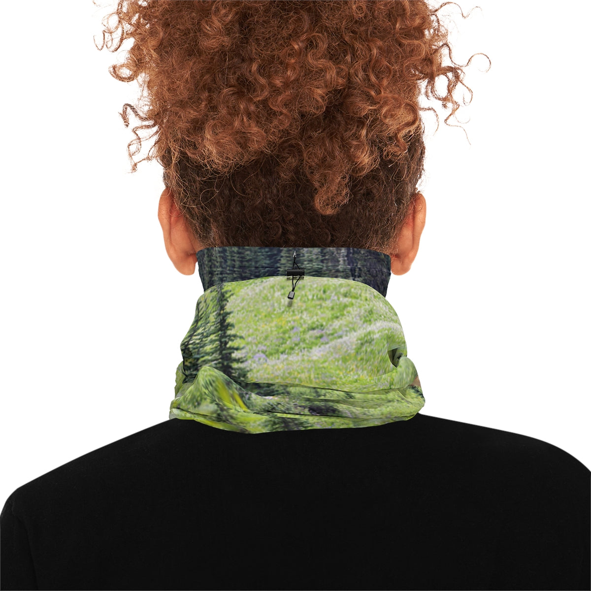 Multi-Functional Neck Gaiter with Forest Landscape Design