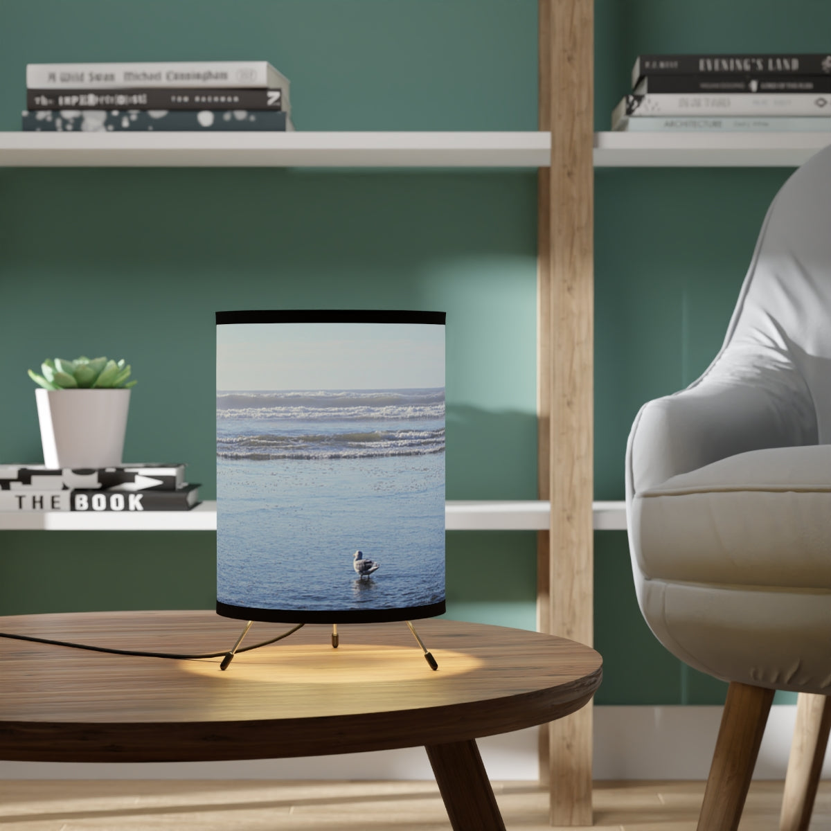 Coastal Beach Scene Lamp for Relaxing Ambiance