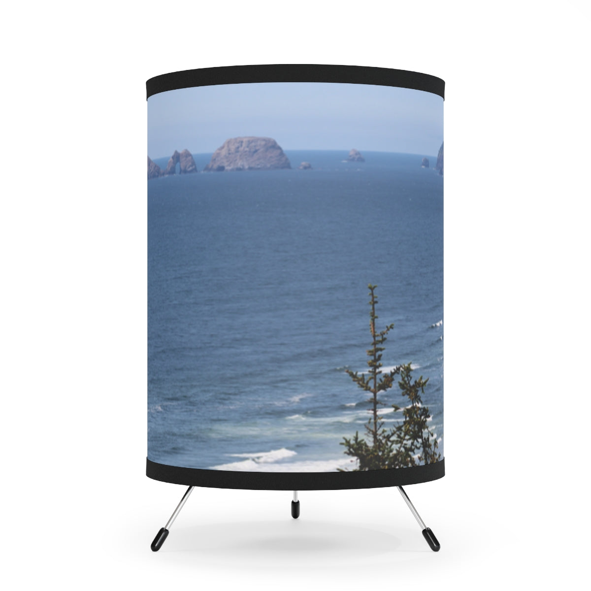 Scenic Coastal View of Rocky Islands Lampshade