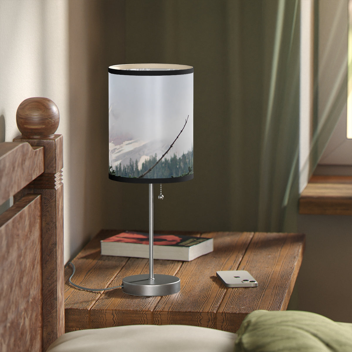 Nature-inspired artistic table lamp for cozy ambience