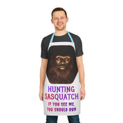 Hunting Sasquatch If You See Me You Should Run apron