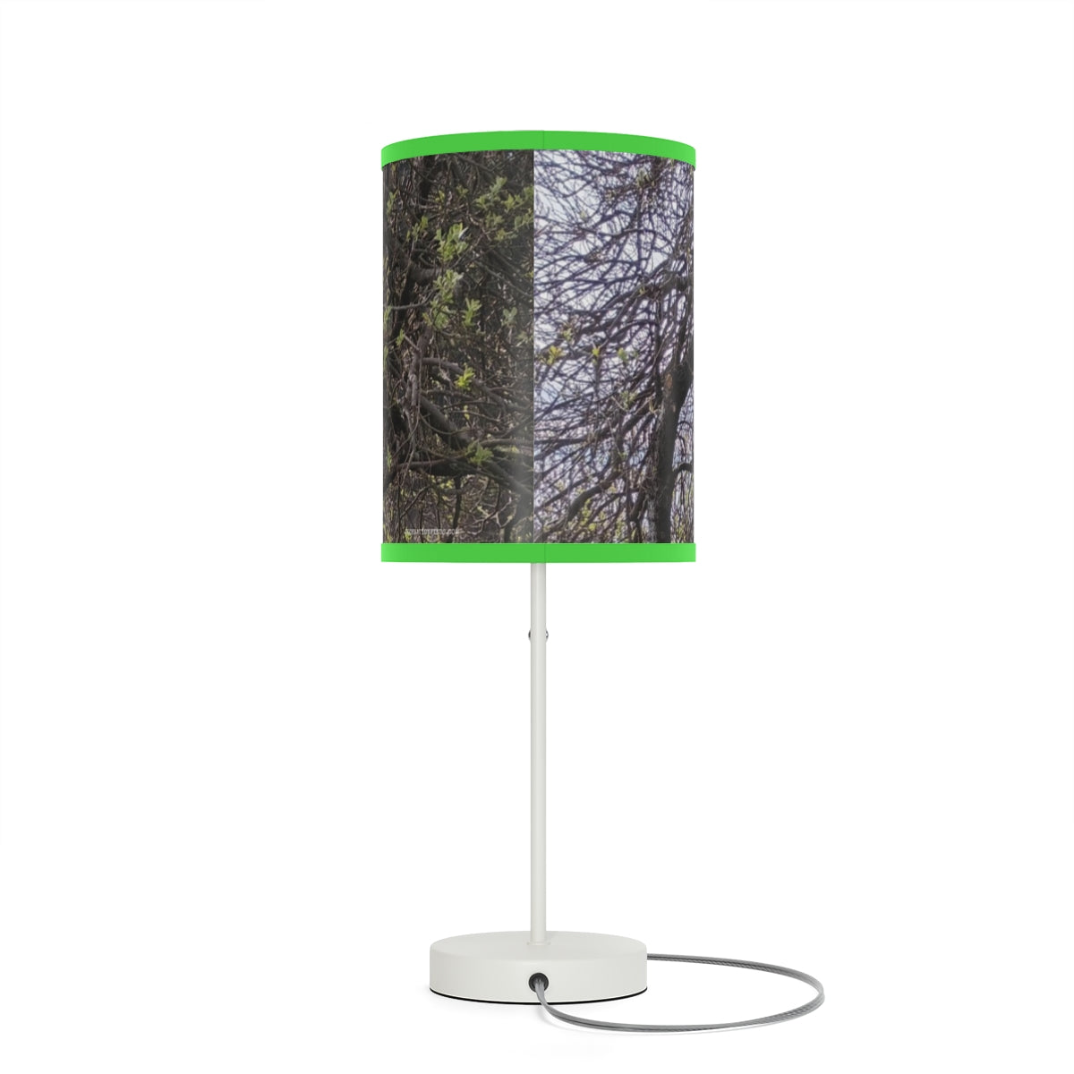 Unique Nature Inspired Cylindrical Table Lamp Decor