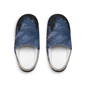 Cozy Winter Night Forest Scene Slip-On Shoes