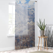 Mountain View Window Curtain, Snowy Peaks Curtains, Nature Scene Drapes, Scenic Landscape Window Treatment, Home Decor Curtains