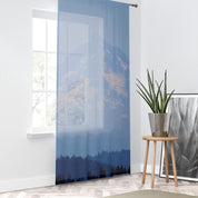 Mountainous Landscape Design Window Curtain Drapery