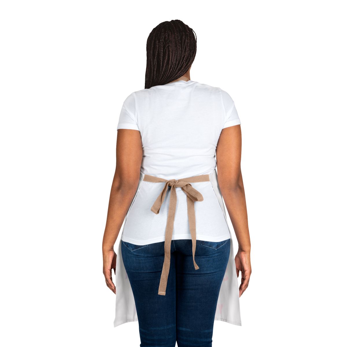 Stylish Back Tie Design Apron for Kitchen Use