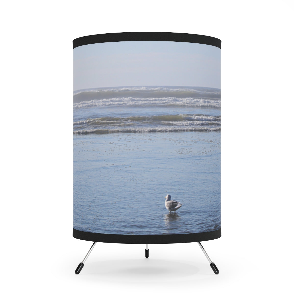 Beautiful Seagull by the Ocean Print Screen Divider