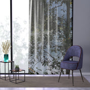 Elegant Nature-Inspired Sheer Curtain for Living Room