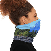 Scenic Mountain Landscape Neck Gaiter for Outdoor Activities