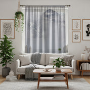 Mountain Peak Window Curtain, Snowy Mountain, Landscape, Nature Scenery, Scenic View, Custom Drapes, Room Decor, Living Room, Bedroom