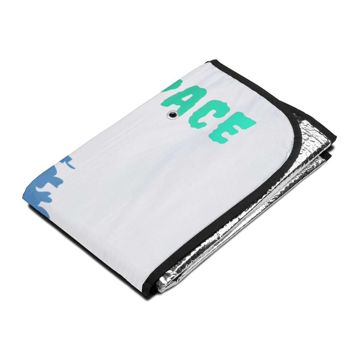 Foldable Car Windshield Sunshade with Message Print