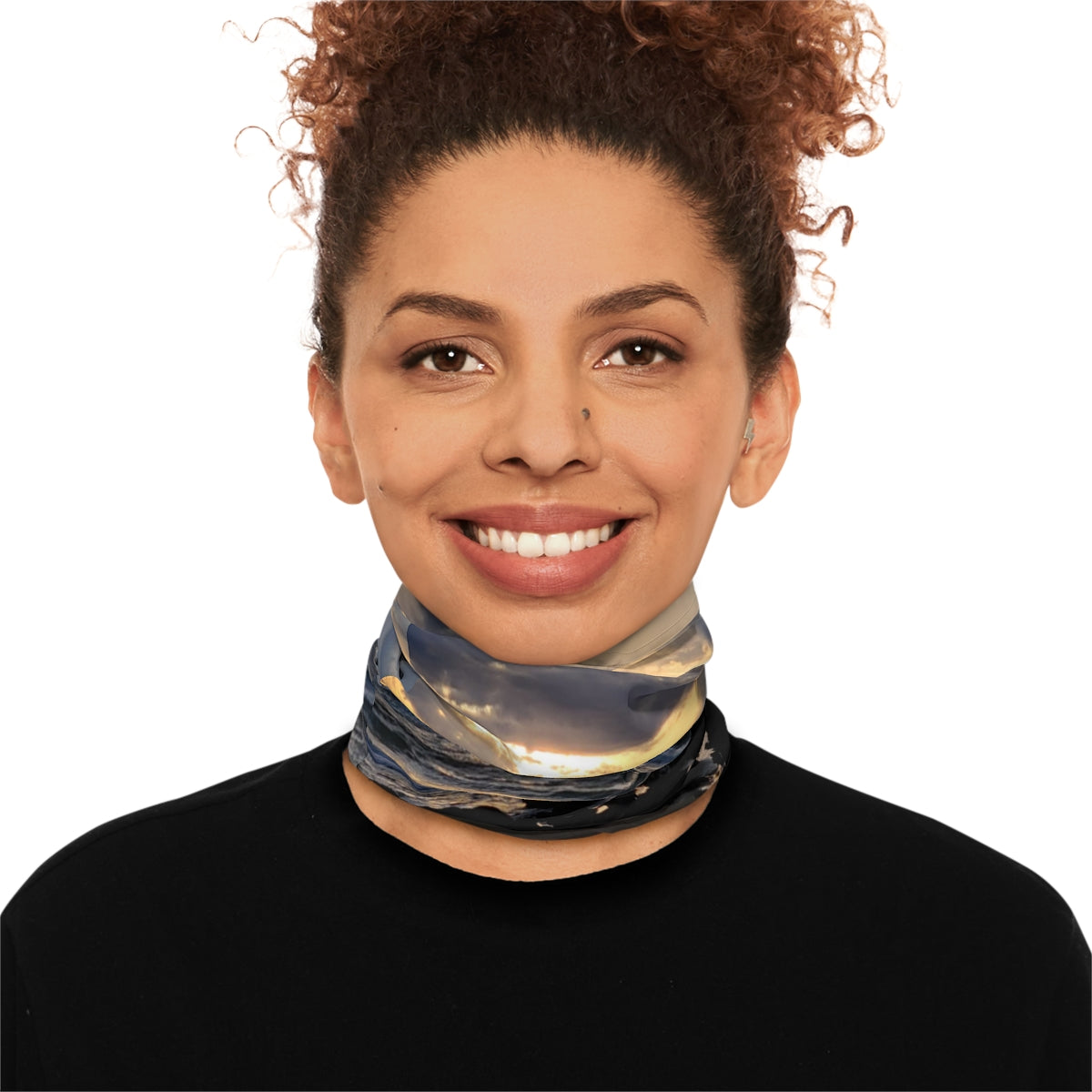 Sunset Ocean Scene Multifunctional Neck Gaiter