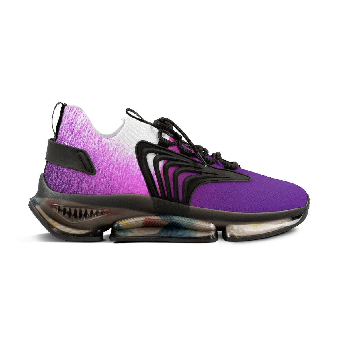 Stylish Purple and Black Gradient Running Shoes