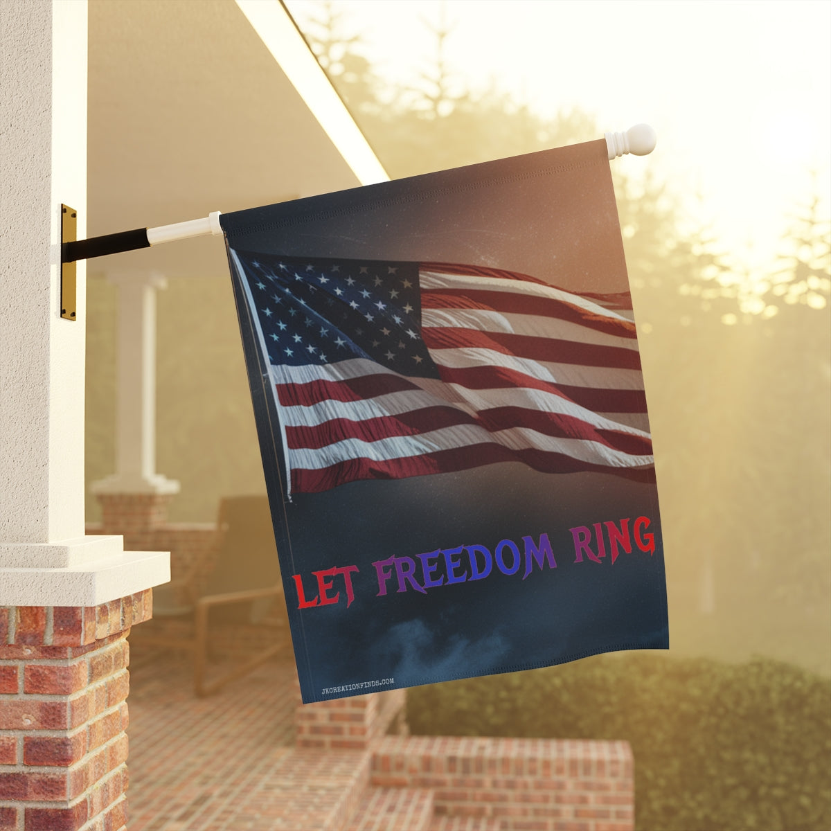 Let Freedom Ring Patriotic American Flag Decor
