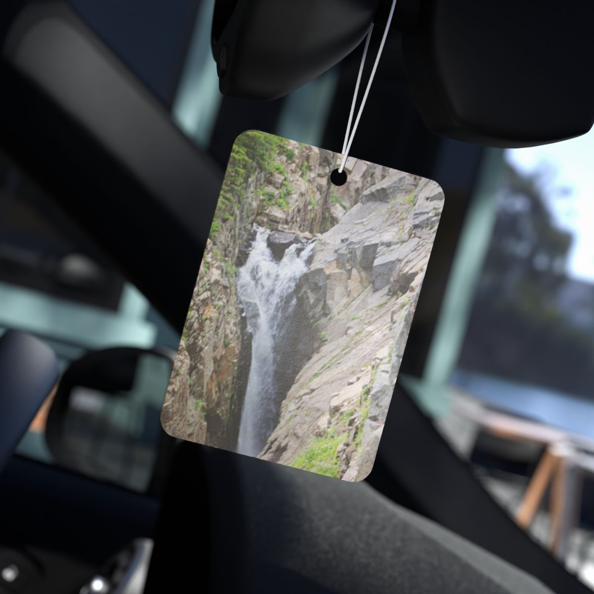 Scenic Waterfall Car Air Freshener with Nature Design
