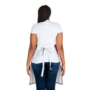 Stylish Apron with Adjustable Waist Ties Back View