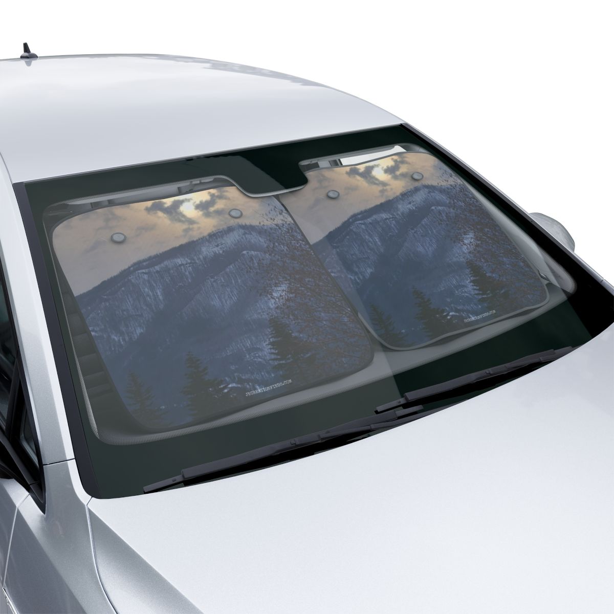 Scenic Mountain Landscape Car Windshield Sun Shade