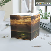 Stunning Sunset Over Ocean Print Sticky Note Cube