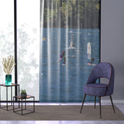 Windsurfing Lake Pattern Curtain for Unique Home Decor