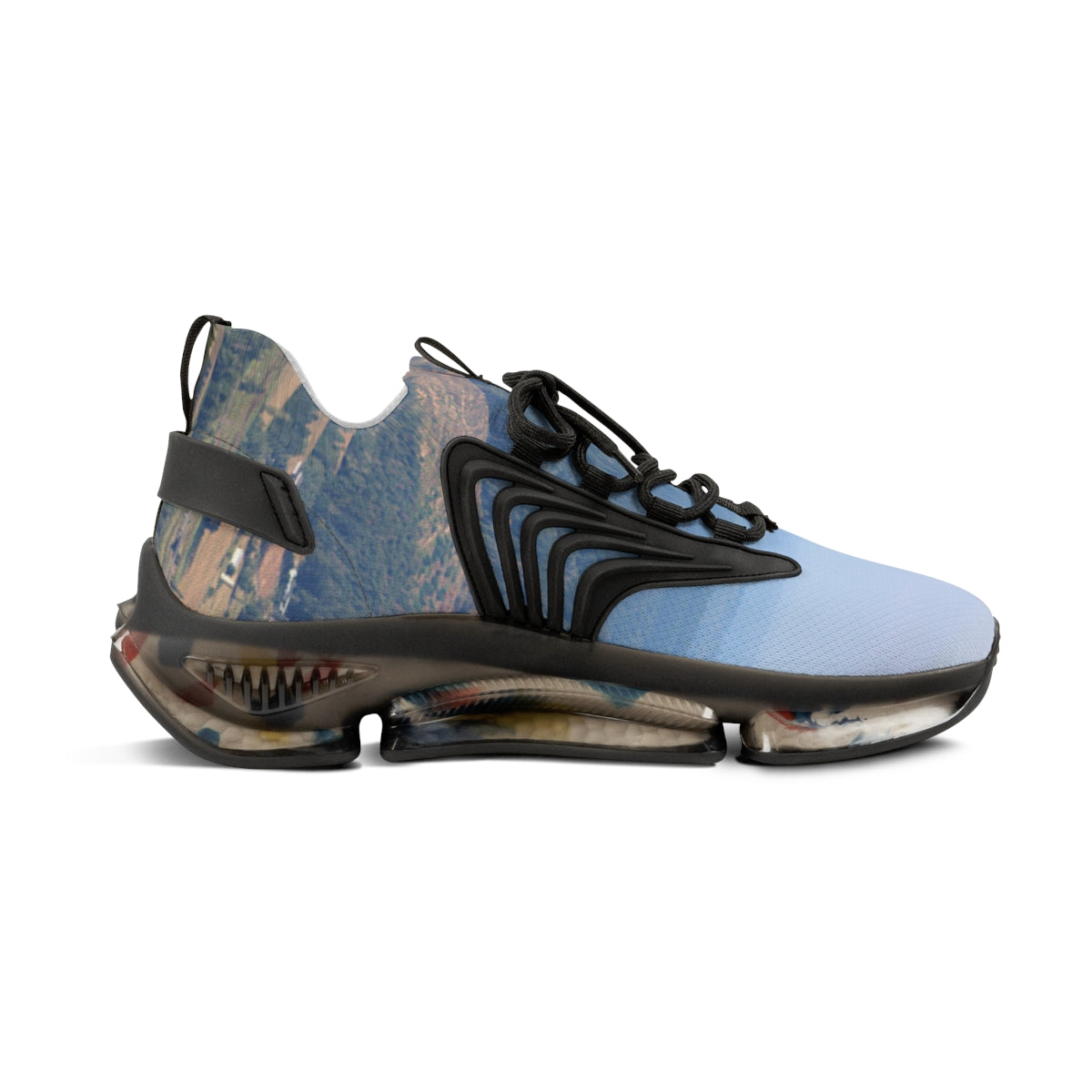 Unique Design Lace-Up Athletic Shoes with Arch Support