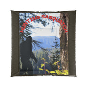 Hunting Sasquatch Decorative Pillow for Outdoor Enthusiasts