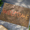 Welcome Doormat with Forest Design Outdoor Doormat