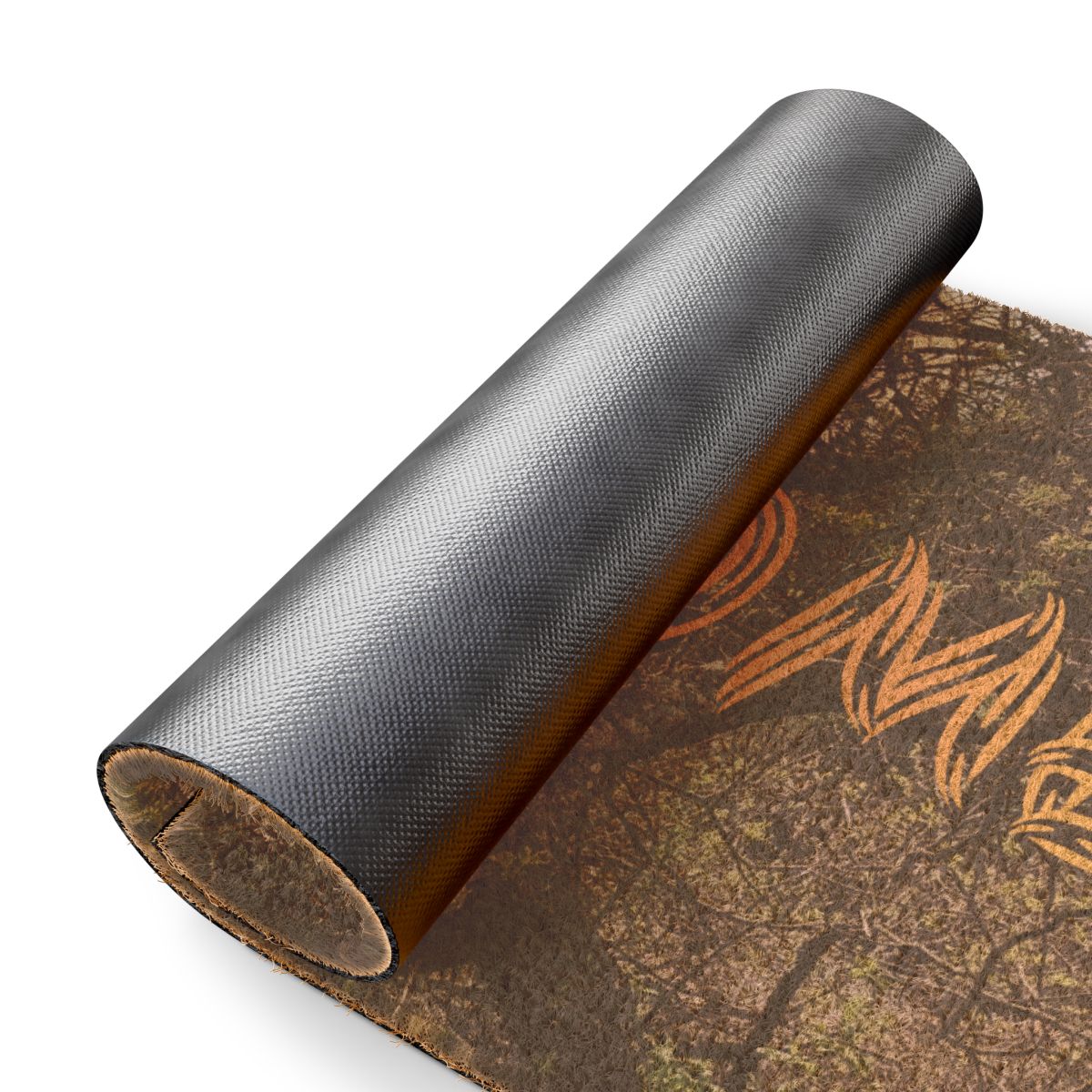 Carbon Fiber and Camo Hunting Mat Roll Product