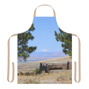 Scenic Mountain View with Stone Structure Apron