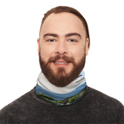 Blue and Green Nature-Inspired Neck Gaiter Accessory
