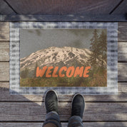 Mountain Welcome Outdoor Rug for Inviting Entryways